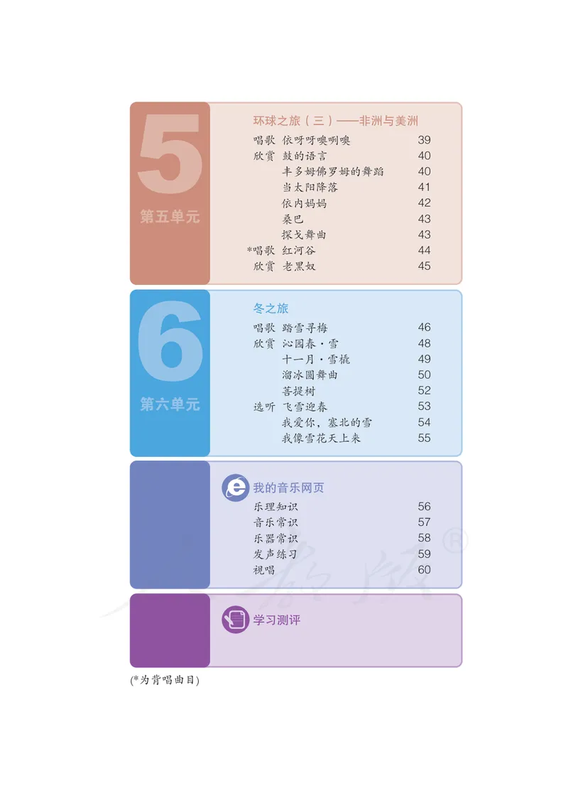 《8年级上册（五线谱）_初中音乐_人教版_8年级上册》第6页预览