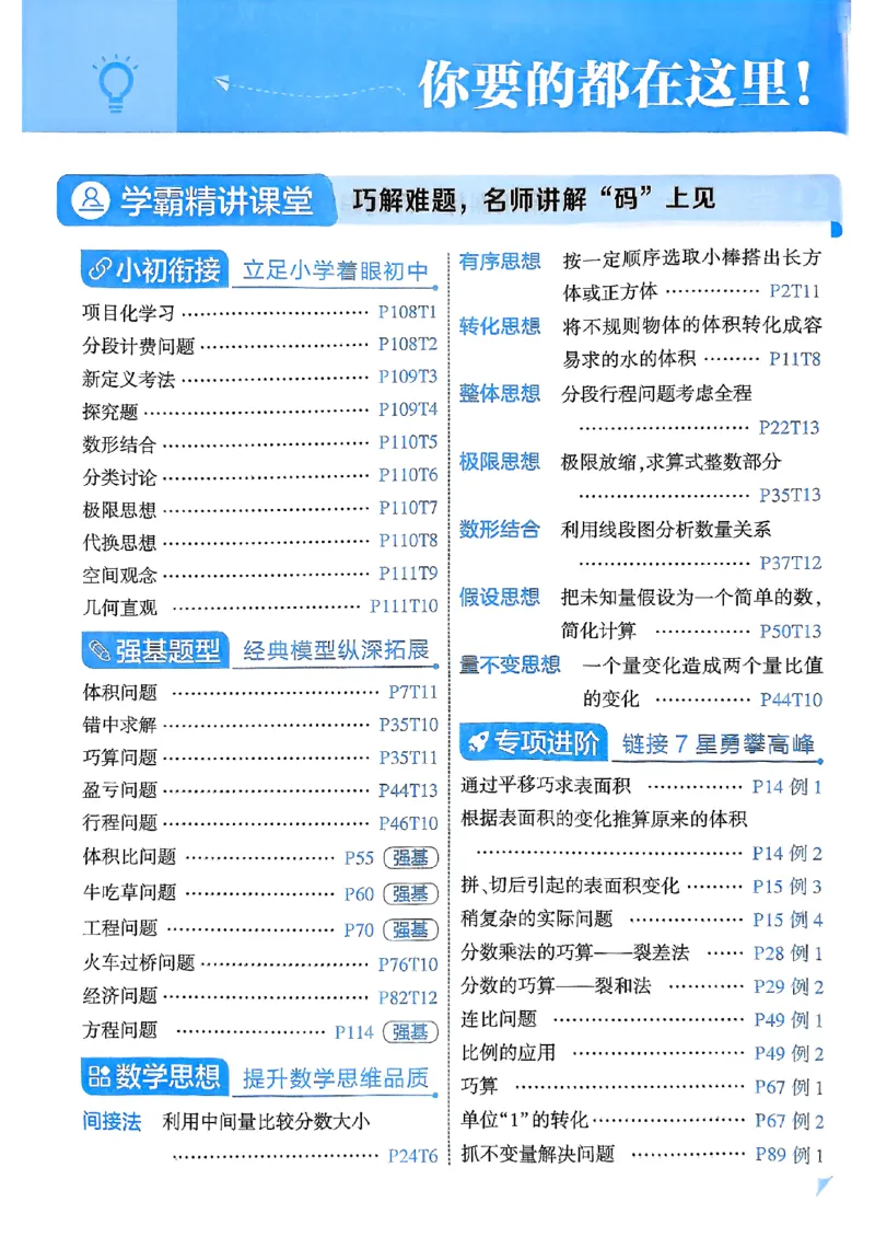 《25秋季六上五星学霸数学苏教-副本_光塔笔记小学教辅_2026版小学《五星学霸》小学1-6年级（数学）（人教+苏教+）_25秋五星学霸苏教数学_25秋《五星学霸》数学苏教版6上》第6页预览