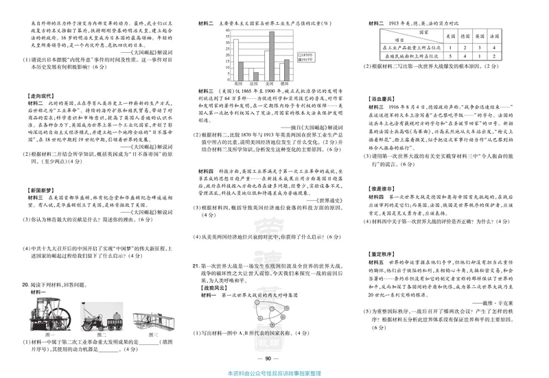 《历史9年级下册单元试卷+期中期末试卷_初中全科目同步习题+精品试卷(7-9年级)_25秋初中历史《同步习题+精品试卷》_下册_《单元达标测试卷》》第6页预览