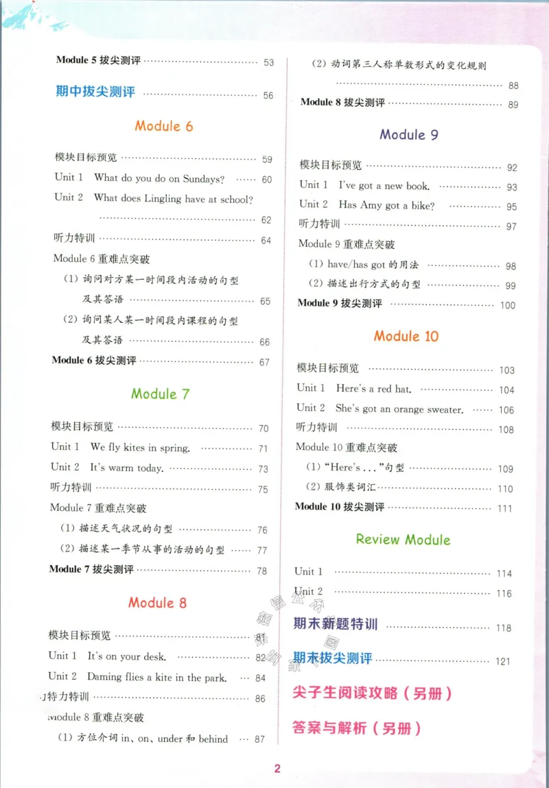 《001.24春外研三起点英语拔尖特训三年级下册（有答案）公众号米妈家长圈_小学1-6年级全科全套_1-6年级全科下册_三年级_其他补充资料_英语外研版资料》第3页预览