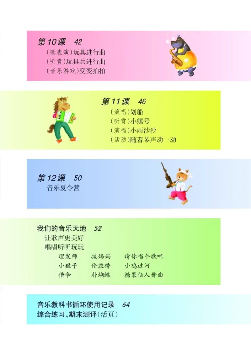 《湘艺版1年级音乐下册高清教材_光塔笔记小学教辅_2025秋电子课本小学科目-新教材_全部版本•小学音乐电子课本_湘艺版小学音乐电子课本》第7页预览