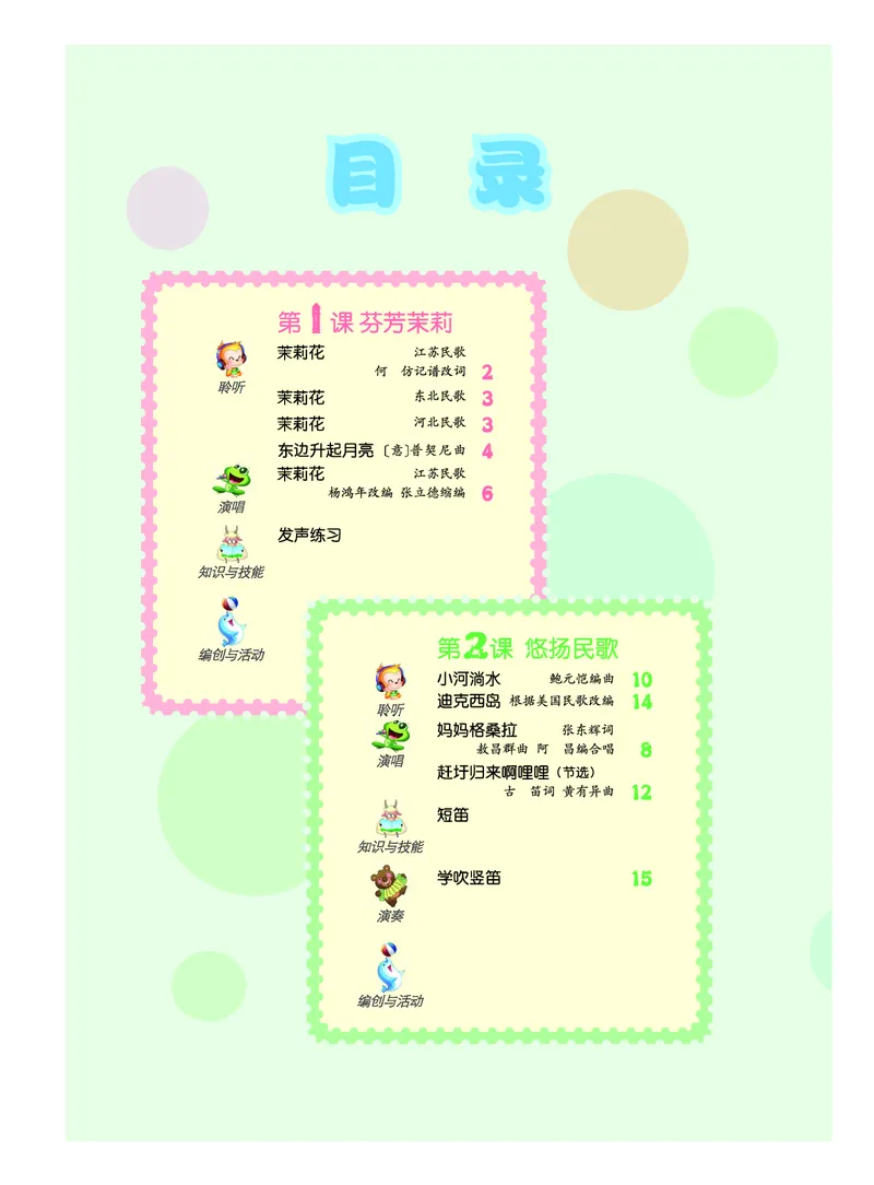 《人音版6年级音乐上册高清教材_光塔笔记小学教辅_2025秋电子课本小学科目-新教材_全部版本•小学音乐电子课本_人音版小学音乐电子课本_人音版小学音乐（简谱）》第4页预览