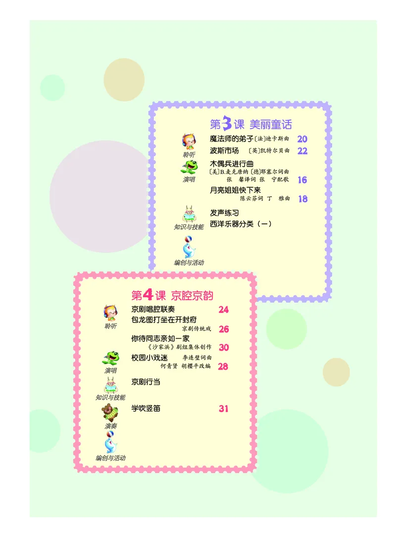 《人音版6年级音乐上册高清教材_光塔笔记小学教辅_2025秋电子课本小学科目-新教材_全部版本•小学音乐电子课本_人音版小学音乐电子课本_人音版小学音乐（简谱）》第5页预览