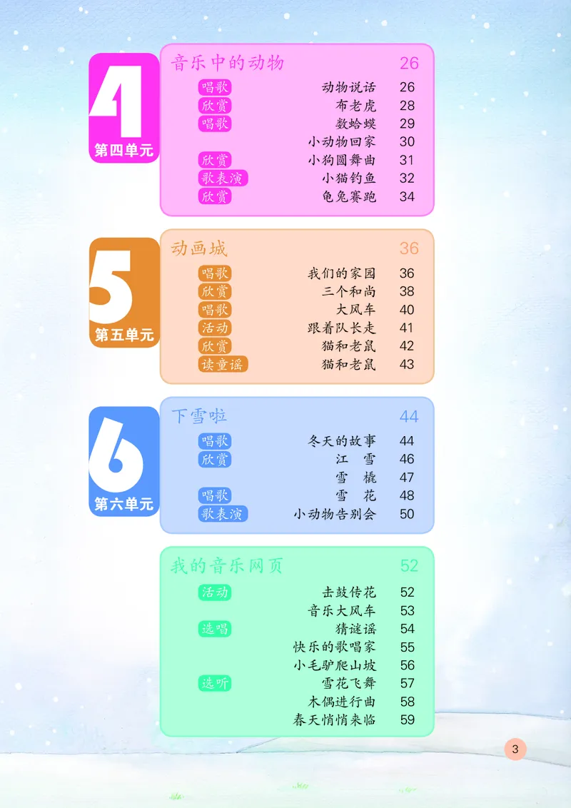 《鲁教版2年级音乐上册高清教材_光塔笔记小学教辅_2025秋电子课本小学科目-新教材_全部版本•小学音乐电子课本_鲁教版小学音乐电子课本》第6页预览