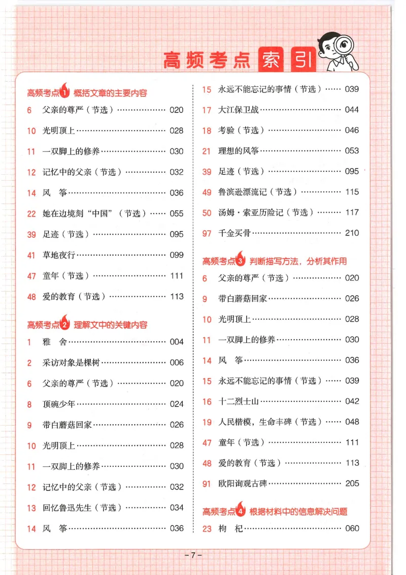 《六年级25版《一本小学语文阅读训练100篇（第12版）》_光塔笔记小学教辅_小学资料小学1-6年级上册语文+数学教辅资料合集_六年级上册资料》第10页预览