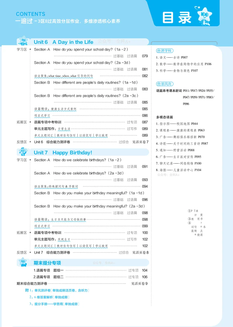 《2024秋《一遍过》英语7上去答案（人教版）_初中全科目同步习题+精品试卷（7-9年级）_25秋初中英语《同步习题+精品试卷》_初中英语（人教版）试卷_初中英语7-9年级上册_《一遍过》2024秋》第3页预览