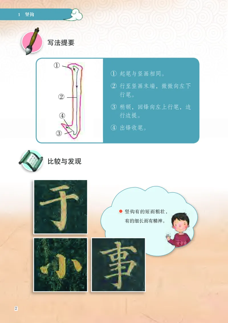 《苏少版3年级下册书法高清教材_光塔笔记小学教辅_2025秋电子课本小学科目-新教材_全部版本•小学书法电子课本_苏少版小学书法电子课本》第7页预览