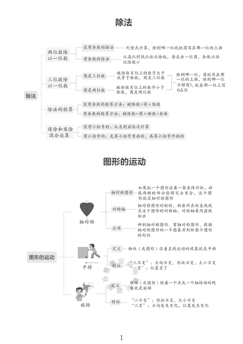《005.北师版数学三年级下册课本知识全归纳公众号：米妈家长圈_小学1-6年级全科全套_1-6年级全科下册_三年级_其他补充资料_数学北师版资料》第2页预览
