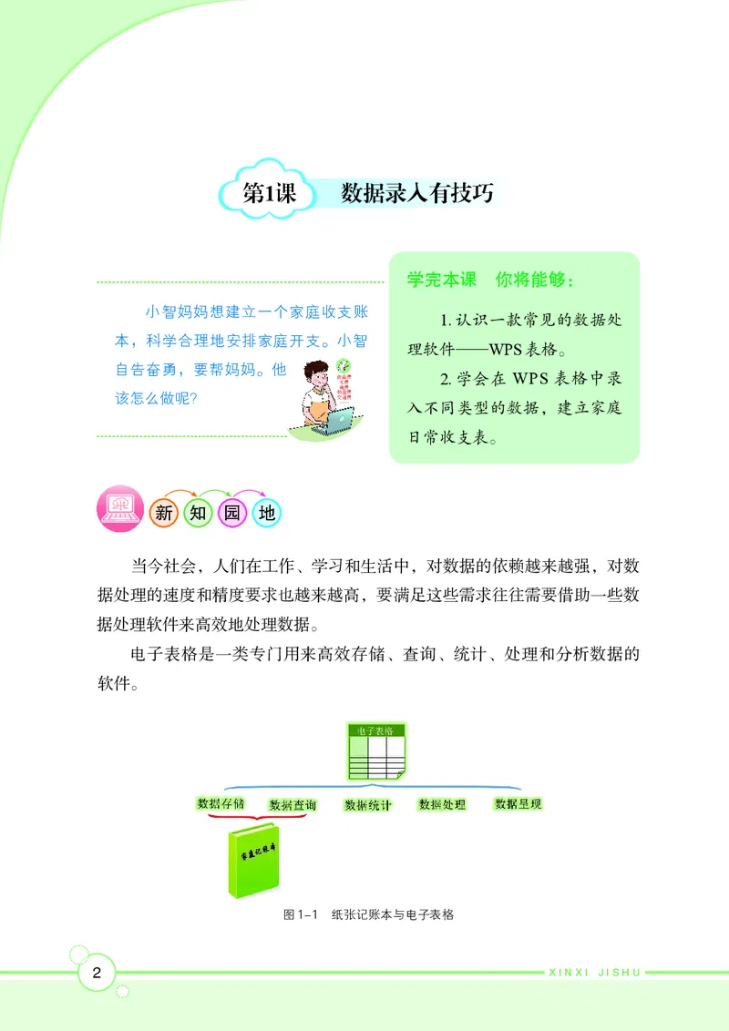 《初中信息技术第4册》第9页预览