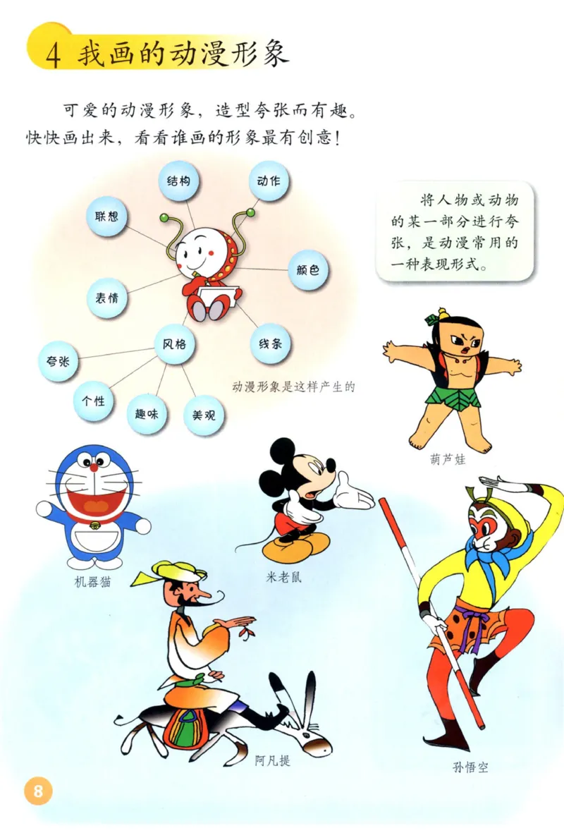 《四年级下册美术鲁教版电子课本_光塔笔记小学教辅_2025秋电子课本小学科目-新教材_全部版本•小学美术电子课本_鲁教版小学美术电子课本》第7页预览
