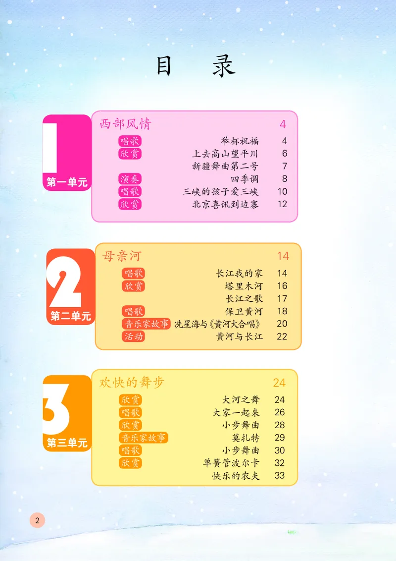 《鲁教版5年级音乐上册高清教材_光塔笔记小学教辅_2025秋电子课本小学科目-新教材_全部版本•小学音乐电子课本_鲁教版小学音乐电子课本》第5页预览