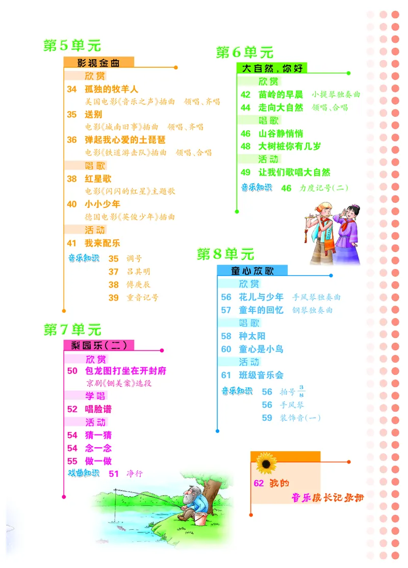 《冀少版4年级音乐下册高清教材_光塔笔记小学教辅_2025秋电子课本小学科目-新教材_全部版本•小学音乐电子课本_冀少版小学音乐电子课本》第5页预览