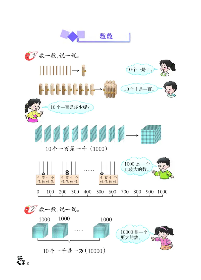 《西师大2年级数学下册高清教材_光塔笔记小学教辅_2025秋电子课本小学科目-新教材_全部版本•小学数学电子课本_西师大小学数学电子课本》第8页预览
