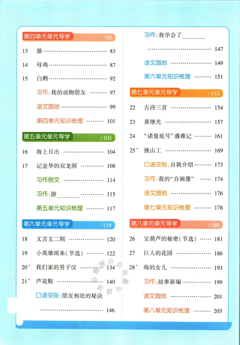《003.24春学霸课堂笔记四年级下册语文公众号米妈家长圈_小学1-6年级全科全套_1-6年级全科下册_四年级_其他补充资料_语文资料》第5页预览