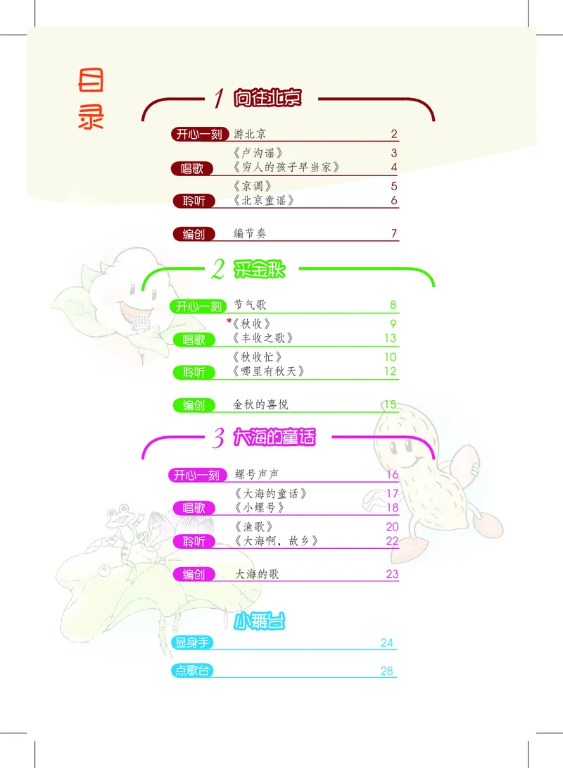 《沪教版4年级音乐上册高清教材_光塔笔记小学教辅_2025秋电子课本小学科目-新教材_全部版本•小学音乐电子课本_沪教版小学音乐电子课本》第4页预览
