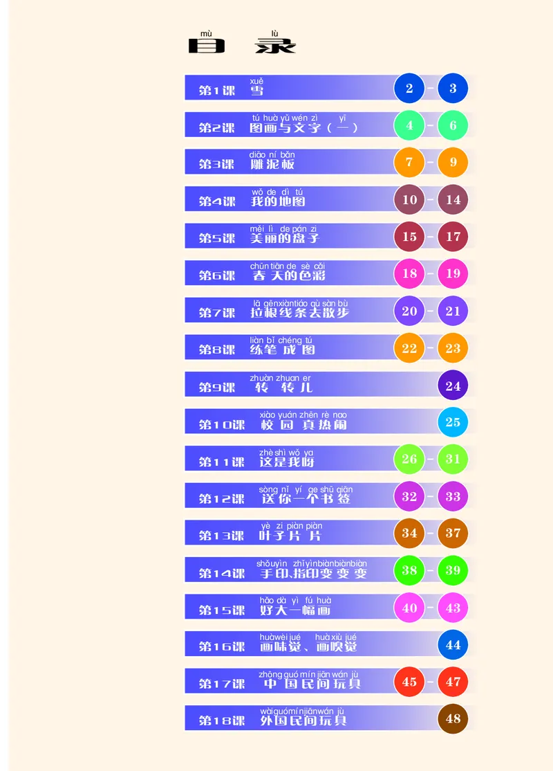 《苏少版1年级美术下册高清教材_光塔笔记小学教辅_2025秋电子课本小学科目-新教材_全部版本•小学美术电子课本_苏少版小学美术电子课本》第4页预览