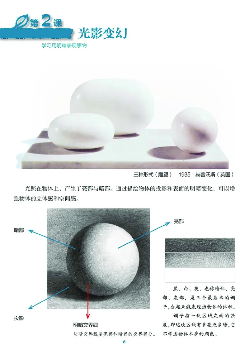 《湘美版6年级美术上册高清教材_光塔笔记小学教辅_2025秋电子课本小学科目-新教材_全部版本•小学美术电子课本_湘美版小学美术电子课本》第10页预览