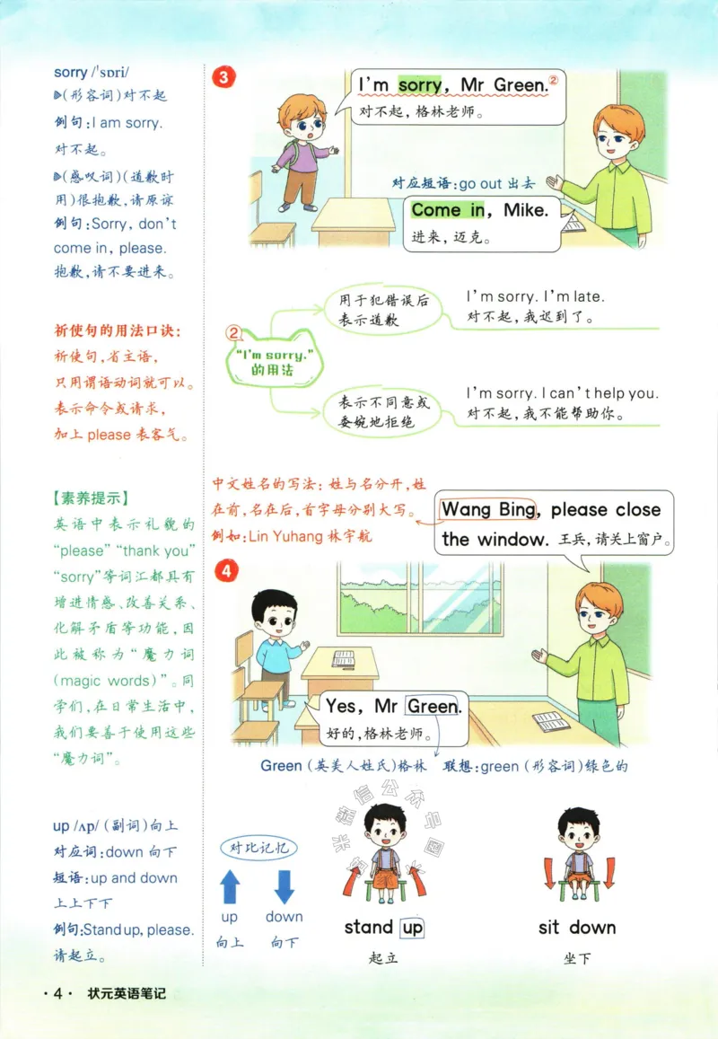 《004.译林三起点英语状元英语笔记三年级下册公众号：米妈家长圈_小学1-6年级全科全套_1-6年级全科下册_三年级_其他补充资料_英语译林版资料》第9页预览