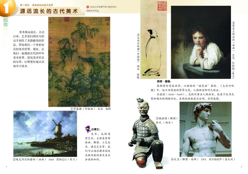《岭南版6年级美术上册高清教材_光塔笔记小学教辅_2025秋电子课本小学科目-新教材_全部版本•小学美术电子课本_岭南版小学美术电子课本》第5页预览