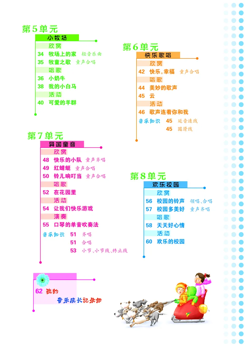 《冀少版3年级音乐上册高清教材_光塔笔记小学教辅_2025秋电子课本小学科目-新教材_全部版本•小学音乐电子课本_冀少版小学音乐电子课本》第5页预览