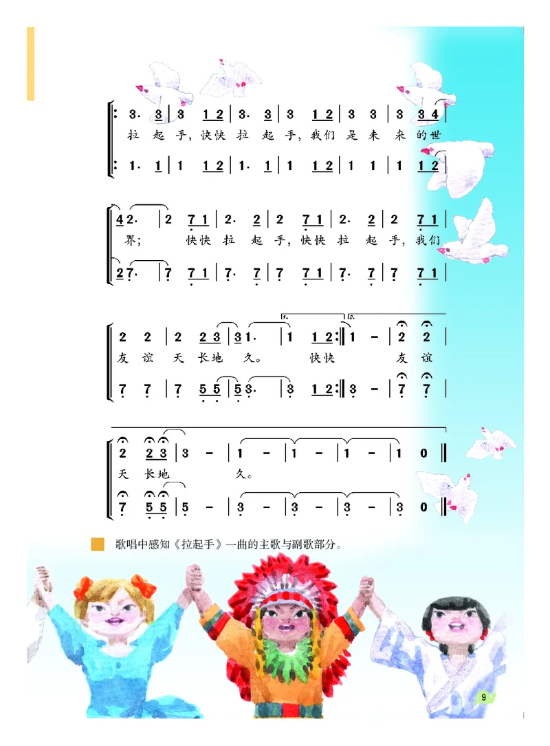 《粤教版6年级音乐下册高清教材_光塔笔记小学教辅_2025秋电子课本小学科目-新教材_全部版本•小学音乐电子课本_粤教版小学音乐电子课本》第10页预览