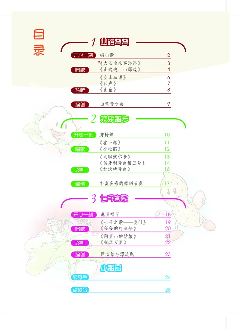 《沪教版6年级音乐下册高清教材_光塔笔记小学教辅_2025秋电子课本小学科目-新教材_全部版本•小学音乐电子课本_沪教版小学音乐电子课本》第4页预览