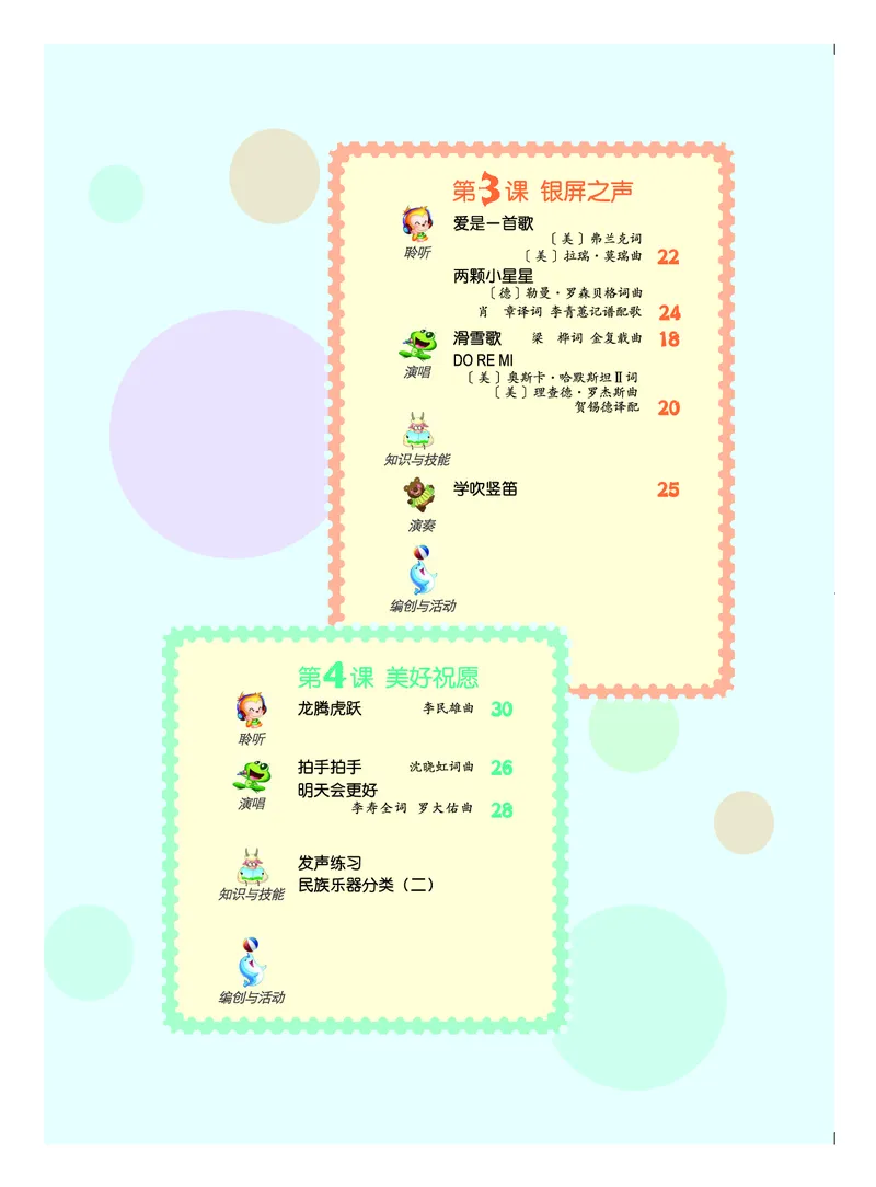 《人音版6年级音乐下册高清教材_光塔笔记小学教辅_2025秋电子课本小学科目-新教材_全部版本•小学音乐电子课本_人音版小学音乐电子课本_人音版小学音乐（五线谱）》第5页预览