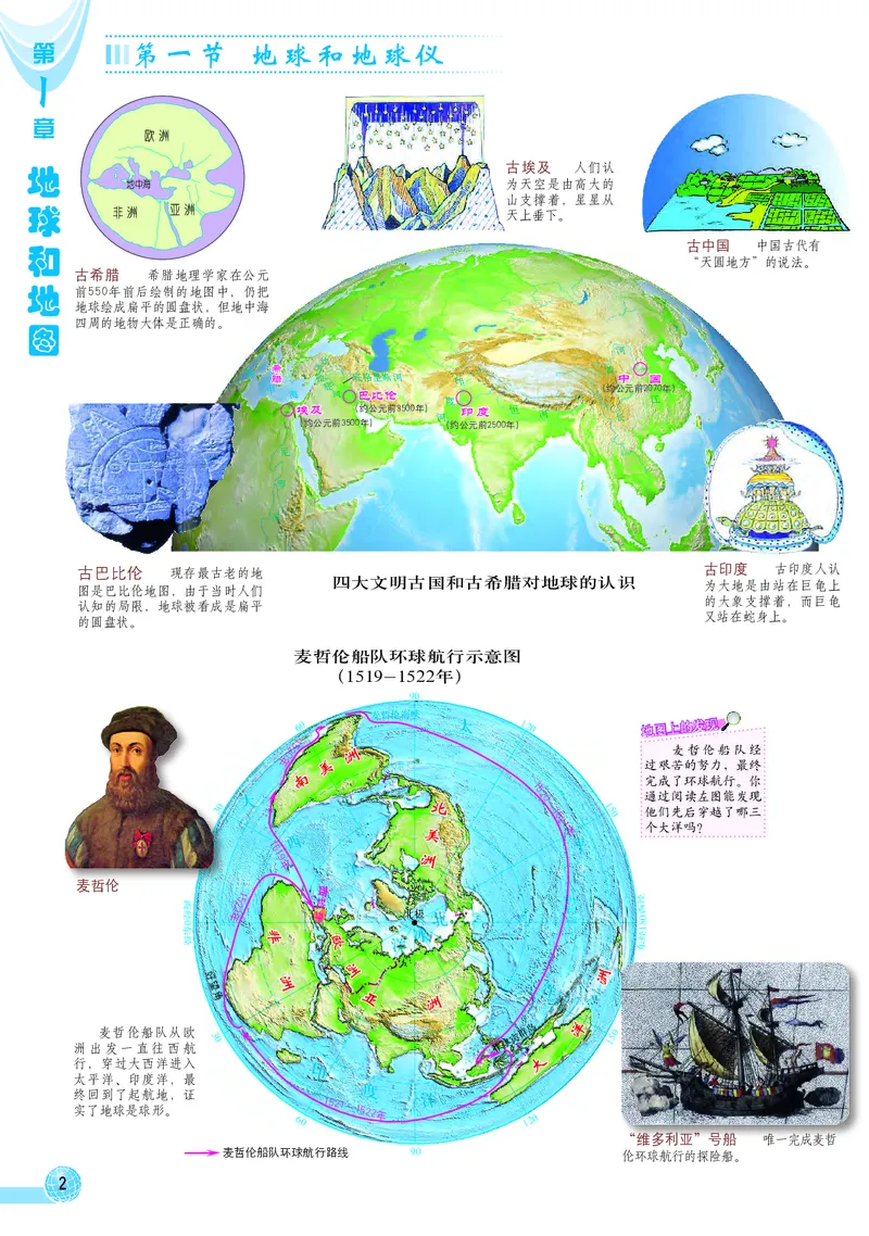 《中图版七年级上册地理图册电子课本_2025秋电子课本初中科目-新教材_全部版本•初中地理电子课本_全部版本-初中地理-图册_中图版_2011年课标旧版》第6页预览