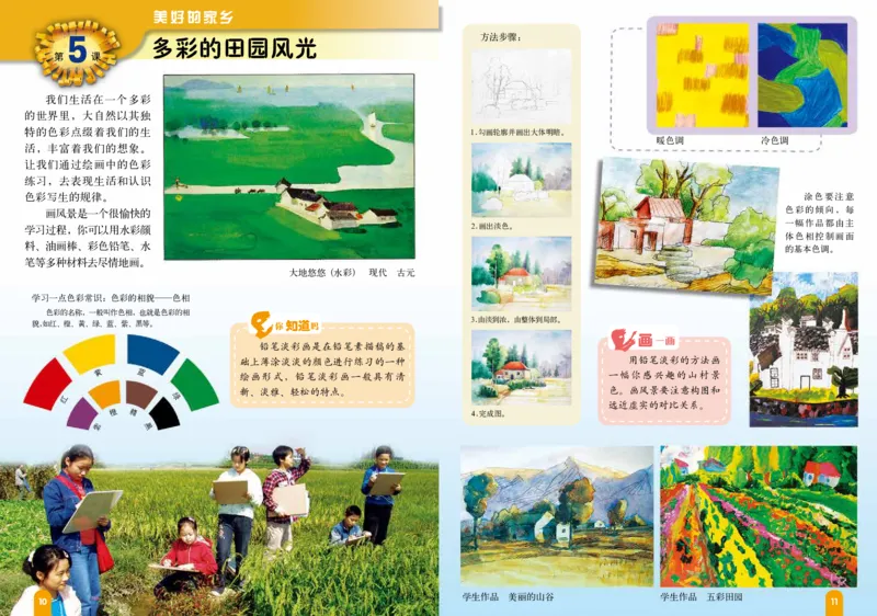 《赣美版6年级美术上册高清教材_光塔笔记小学教辅_2025秋电子课本小学科目-新教材_全部版本•小学美术电子课本_赣美版小学美术电子课本》第10页预览