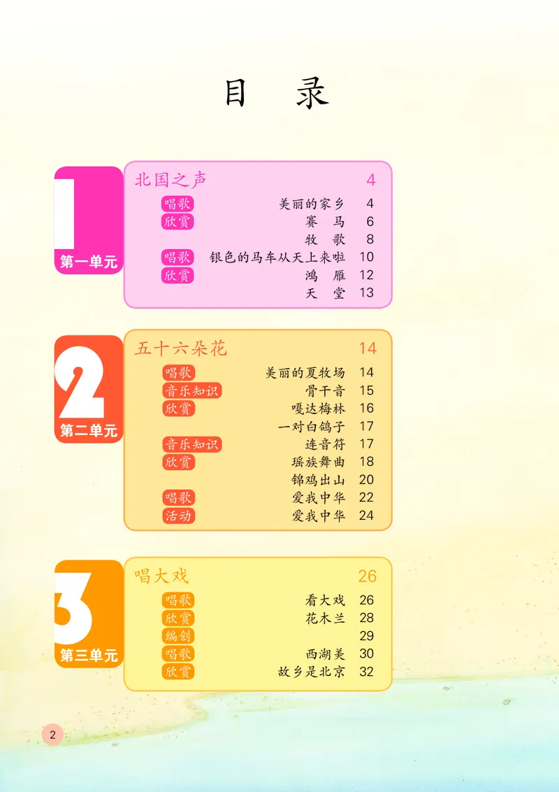 《鲁教版5年级音乐下册高清教材_光塔笔记小学教辅_2025秋电子课本小学科目-新教材_全部版本•小学音乐电子课本_鲁教版小学音乐电子课本》第7页预览