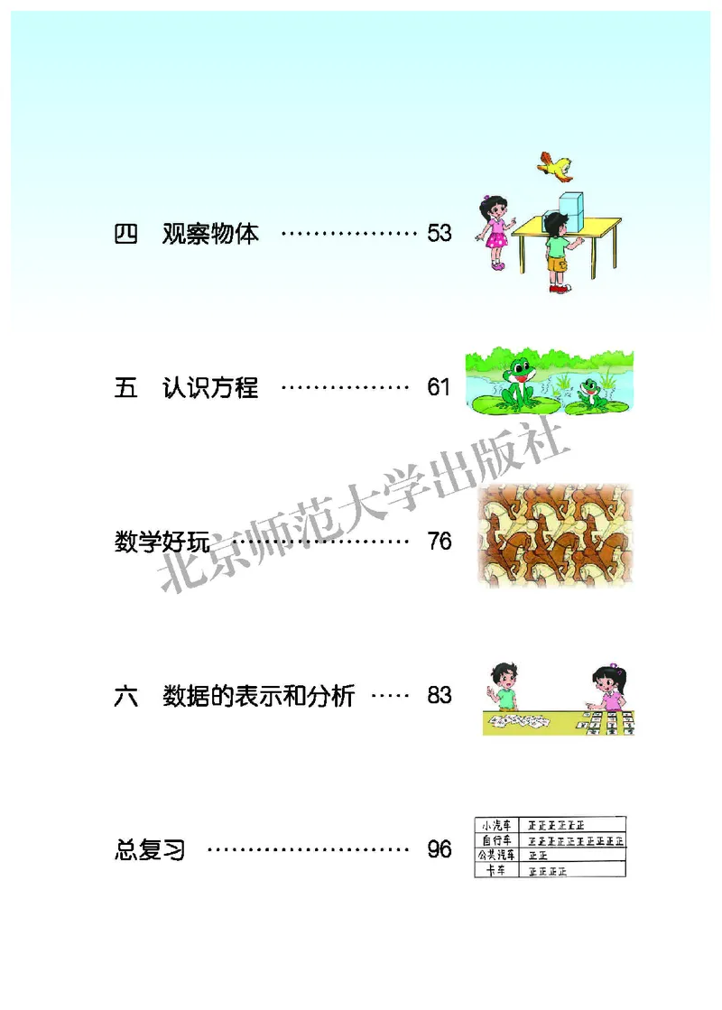 《北师大4年级数学下册高清教材_光塔笔记小学教辅_2025秋电子课本小学科目-新教材_全部版本•小学数学电子课本_北师大小学数学电子课本》第5页预览