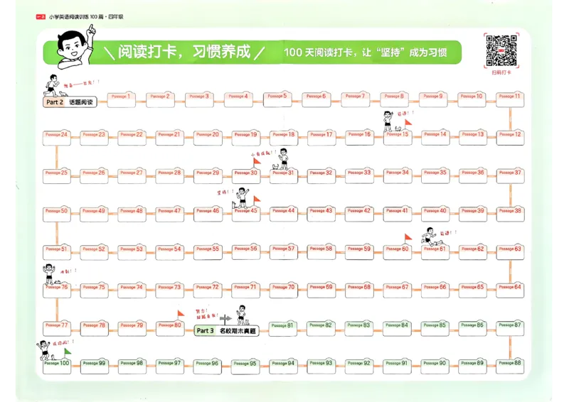 《阅读打卡_2027一本阅读100篇语文英语数学0043_2027一本英语阅读100篇_27版一本英语阅读训练100篇四年级》第1页预览