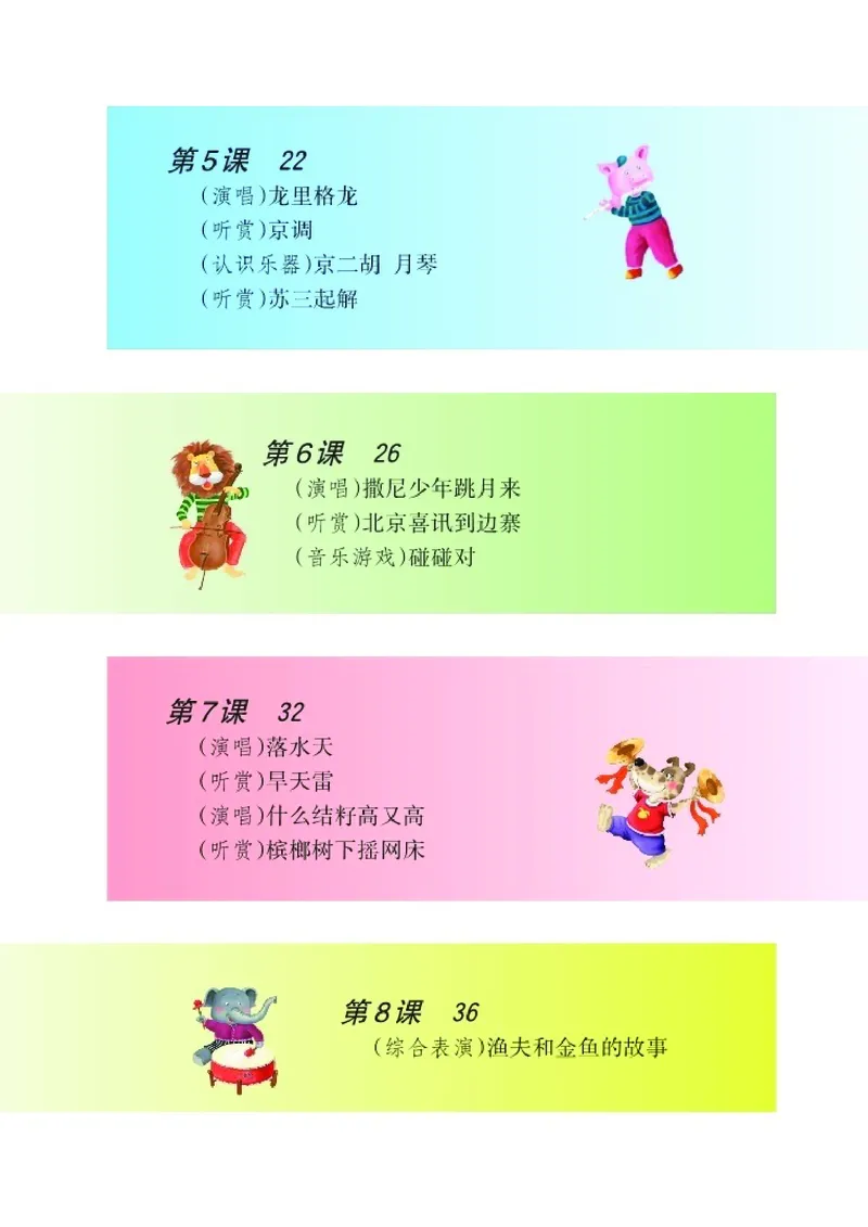 《湘艺版6年级音乐下册高清教材_光塔笔记小学教辅_2025秋电子课本小学科目-新教材_全部版本•小学音乐电子课本_湘艺版小学音乐电子课本》第6页预览