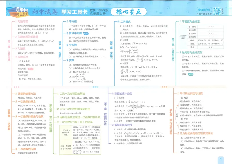 《2025《初中数学•53初中试卷》八上(北师)_初中全科目同步习题+精品试卷（7-9年级）_25秋初中数学《同步习题+精品试卷》_初中数学北师大试卷_上册_《53初中试卷》2025版》第2页预览