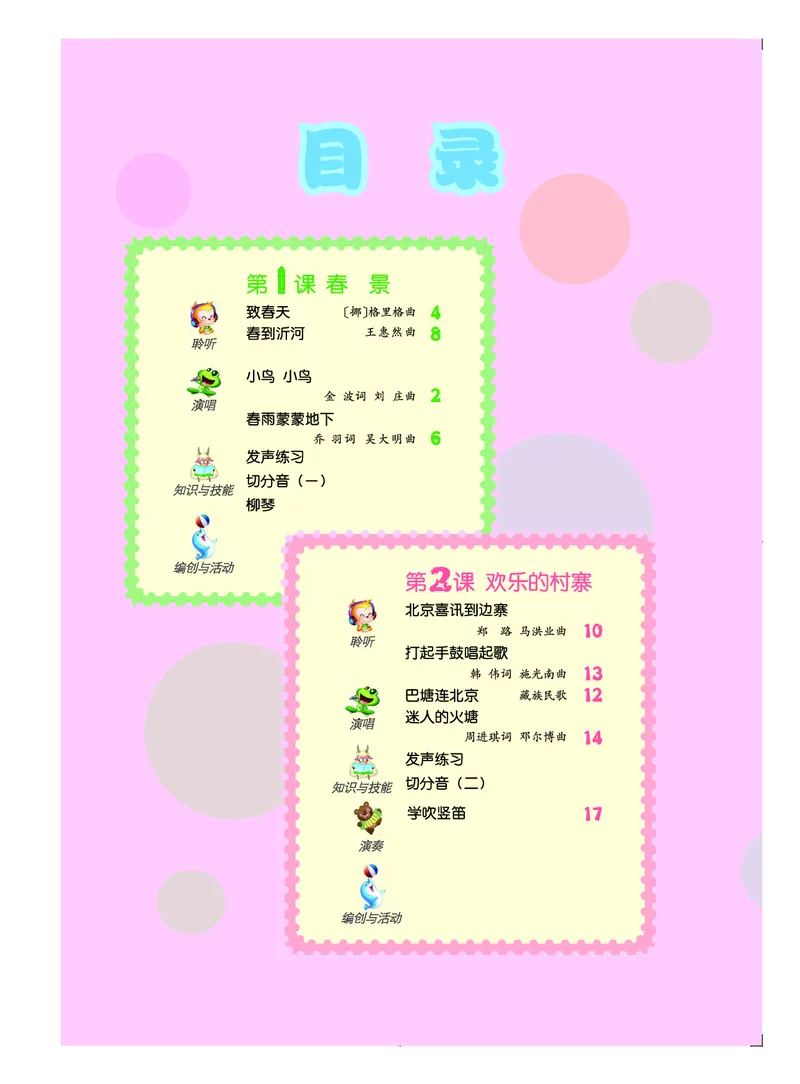 《人音版5年级音乐下册高清教材_光塔笔记小学教辅_2025秋电子课本小学科目-新教材_全部版本•小学音乐电子课本_人音版小学音乐电子课本_人音版小学音乐（简谱）》第4页预览