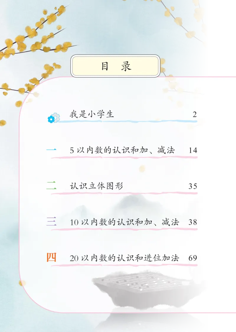 《北京版1年级数学上册高清教材_光塔笔记小学教辅_2025秋电子课本小学科目-新教材_全部版本•小学数学电子课本_北京版小学数学电子课本》第5页预览