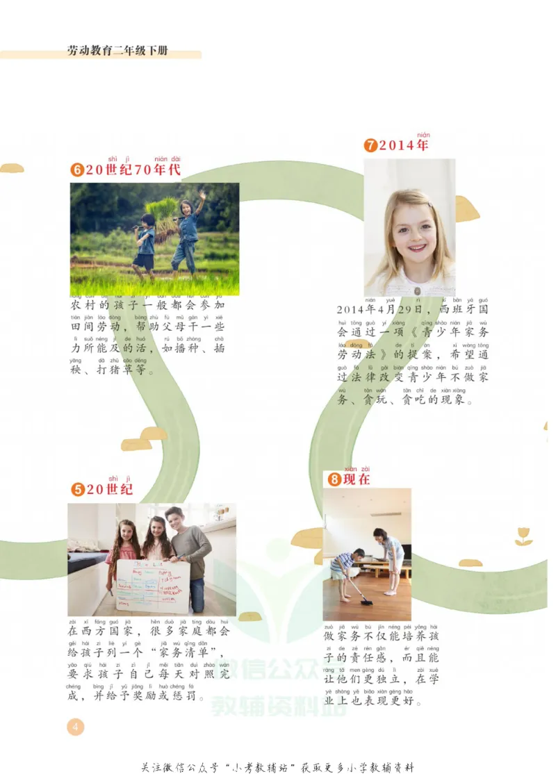 《劳动教育2年级下册_光塔笔记小学教辅_2025秋电子课本小学科目-新教材_全部版本•劳动技术电子课本_武汉版》第8页预览