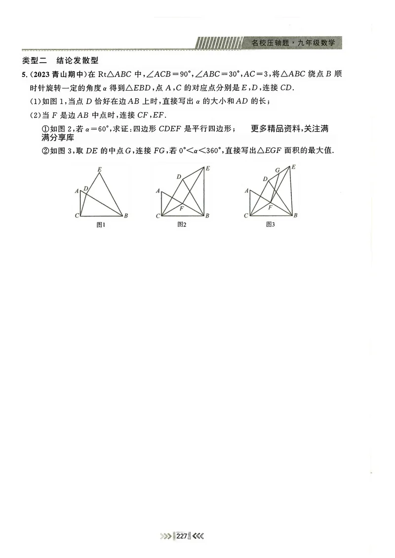 《2024秋九上大综合-学_初中全科目同步习题+精品试卷（7-9年级）_25秋初中数学《同步习题+精品试卷》_初中数学人教版试卷_初中数学人教版7-9年级下册_《名校压轴题》25春》第7页预览