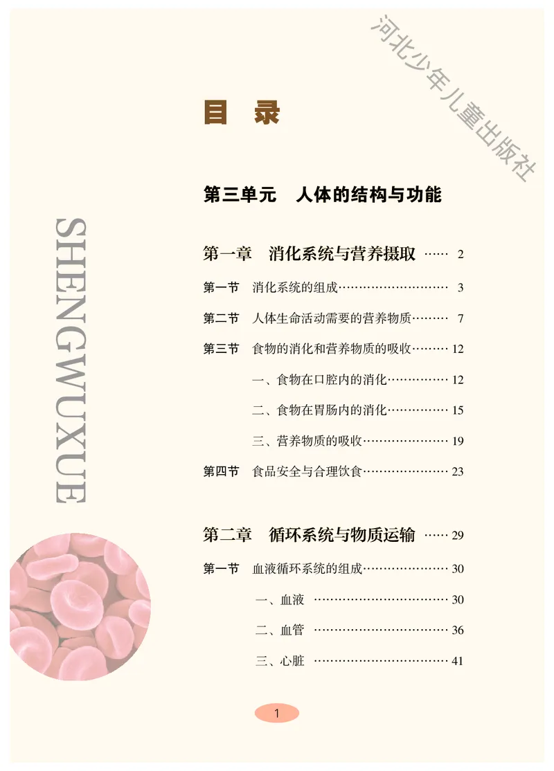 《冀少版7年级生物下册高清教材_2025秋电子课本初中科目-新教材_全部版本•初中生物电子课本_冀少版初中生物电子课本》第4页预览