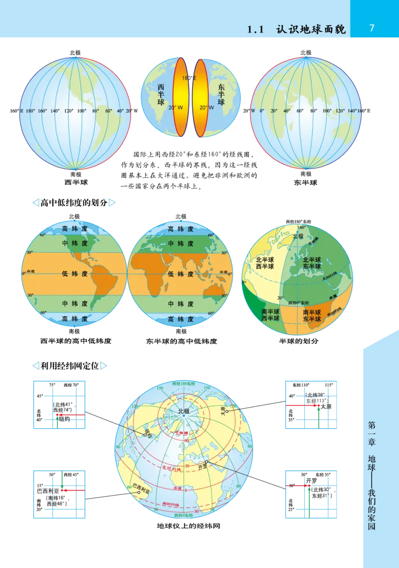 《晋教版七年级上册地理图册电子课本_2025秋电子课本初中科目-新教材_全部版本•初中地理电子课本_全部版本-初中地理-图册_晋教版_2011年课标旧版》第9页预览