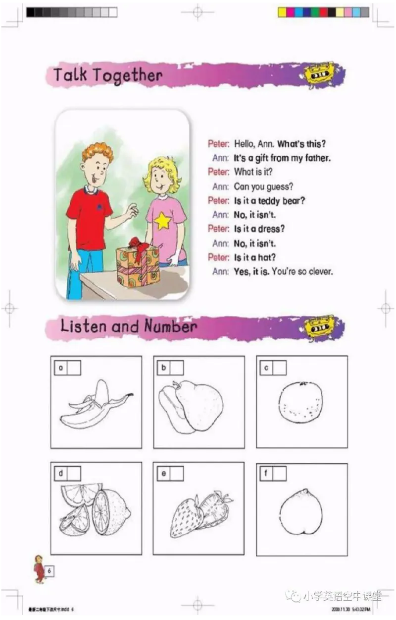 《二年级下册英语北师版一起电子课本_光塔笔记小学教辅_2025秋电子课本小学科目-新教材_全部版本•小学英语电子课本_北师版小学英语电子课本_北师大小学英语课本（1起）》第7页预览