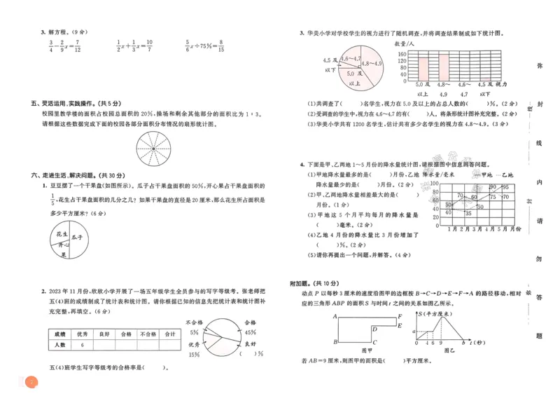 《009.24春苏教版数学53天天练六年级下册测评卷（有答案）_小学1-6年级全科全套_1-6年级全科下册_六年级_其他补充资料_数学苏教版资料》第3页预览