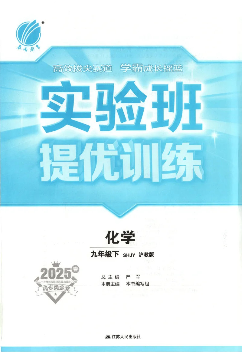 《2025《实验班提优训练》化学9下(沪教)_初中全科目同步习题+精品试卷（7-9年级）_25秋初中化学《同步习题+精品试卷》_初中化学（沪教版）试卷_《实验班提优训练》》第4页预览