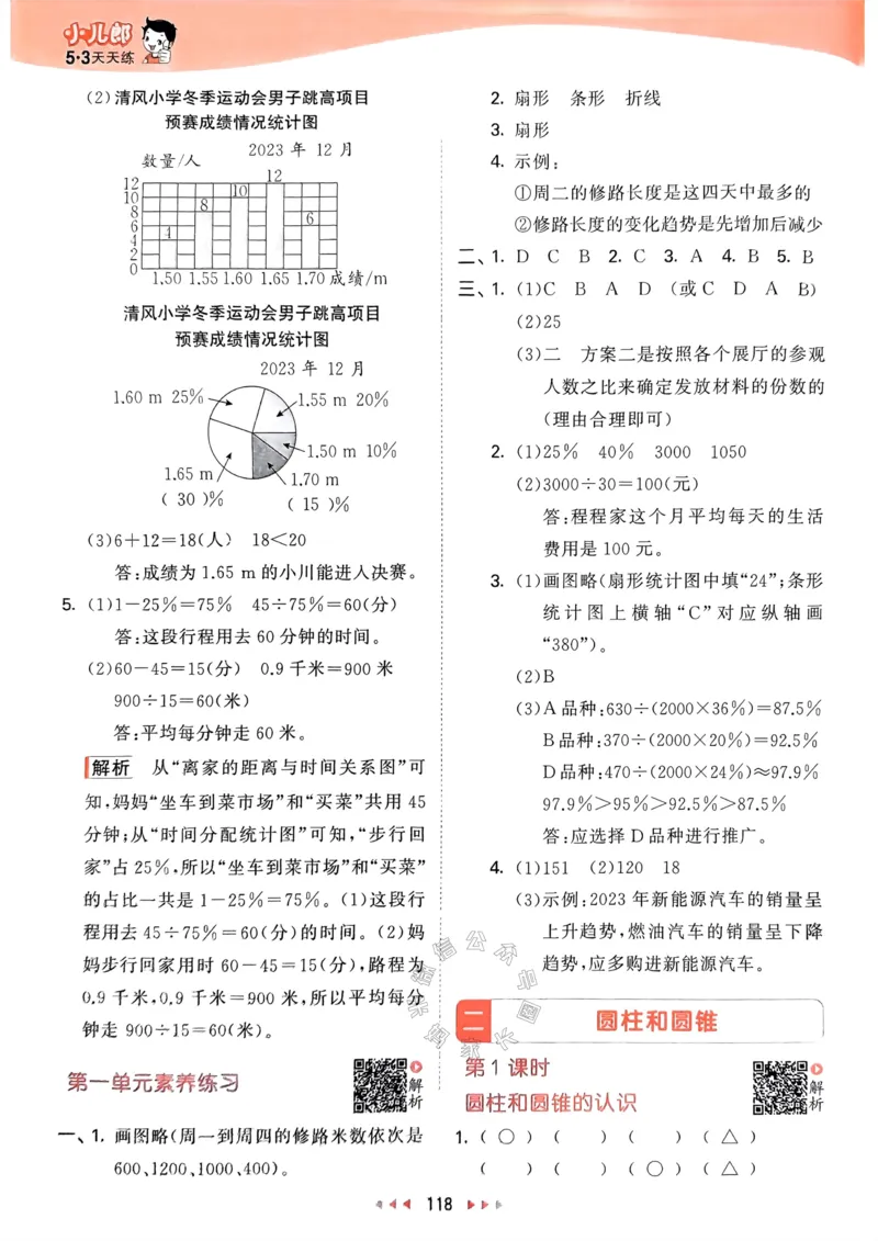《008.24春苏教版数学53天天练六年级下册答案_小学1-6年级全科全套_1-6年级全科下册_六年级_其他补充资料_数学苏教版资料》第3页预览