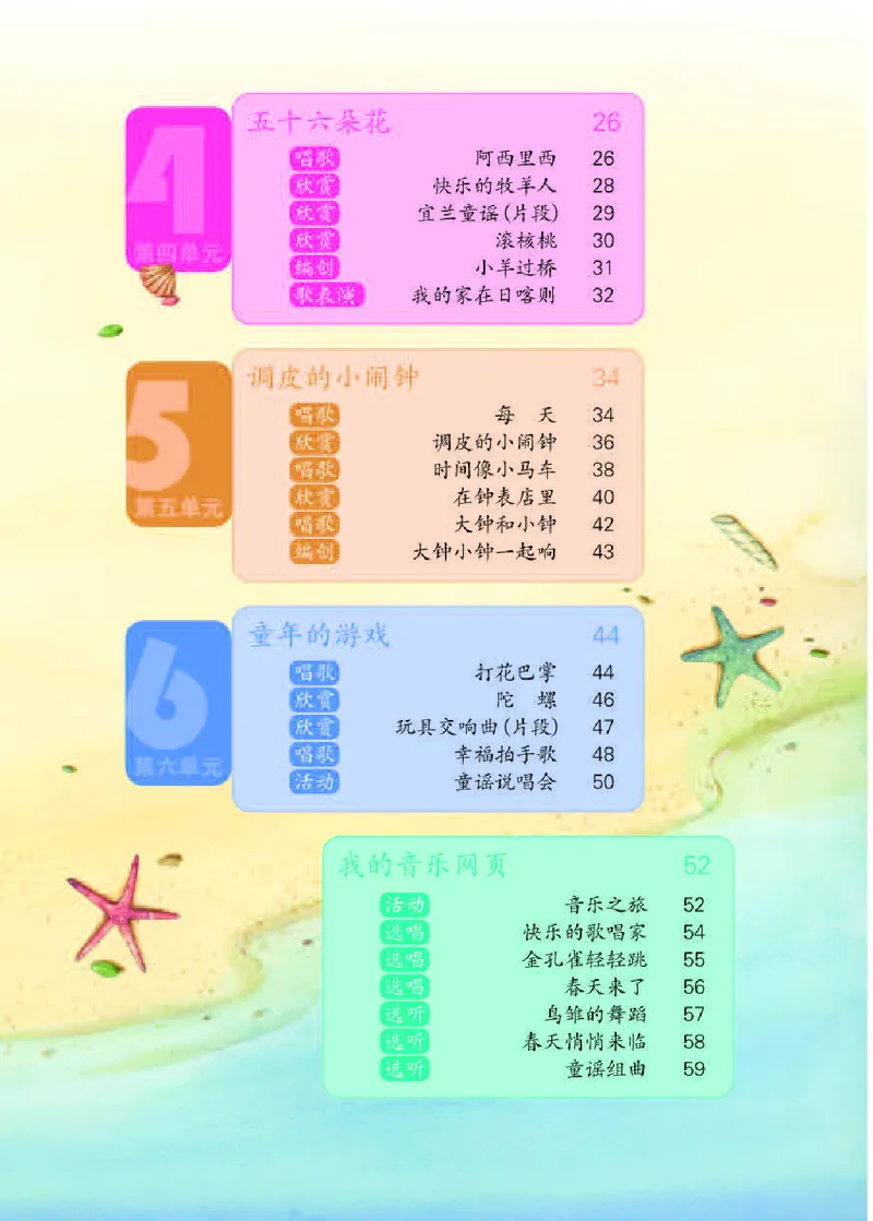 《人教版2年级音乐下册高清教材_光塔笔记小学教辅_2025秋电子课本小学科目-新教材_全部版本•小学音乐电子课本_人教版小学音乐电子课本_人教版小学音乐（简谱）》第5页预览