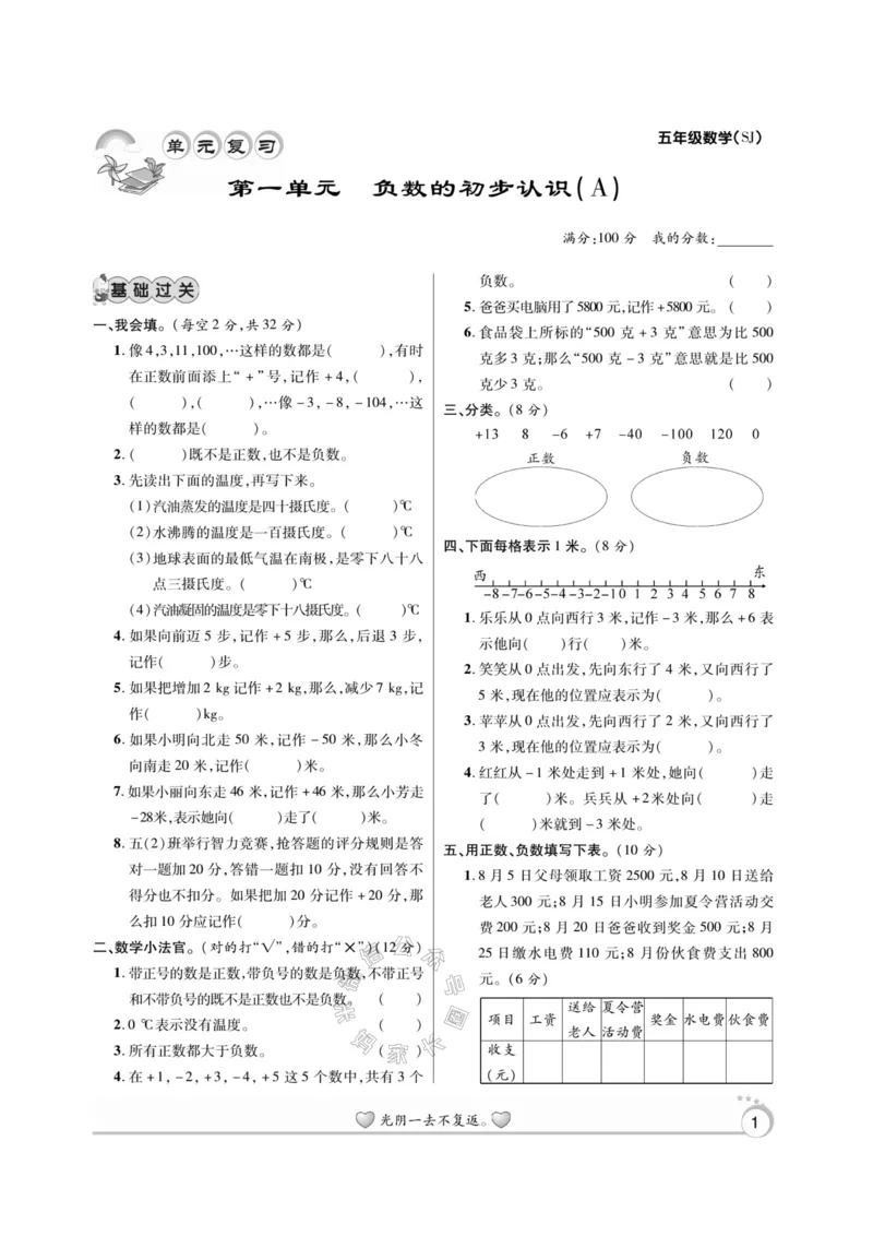 《005.苏教版数学寒假假期复习计划五年级样书（有答案）公众号：米妈家长圈_小学1-6年级全科全套_1-6年级全科下册_五年级_其他补充资料_教辅系列_寒假衔接资料》第4页预览