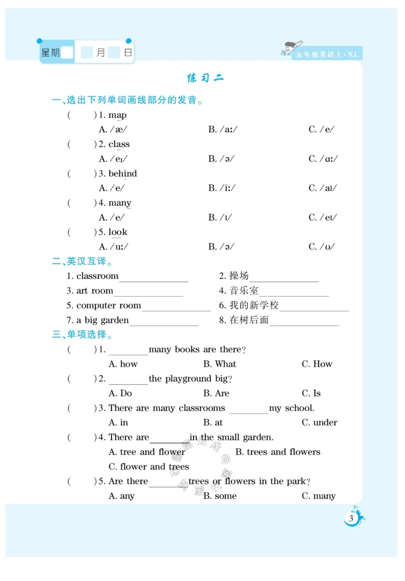 《008.寒假衔接湘鲁版英语《假期天天练》寒假作业五年级（有答案）公众号：米妈家长圈_小学1-6年级全科全套_1-6年级全科下册_五年级_其他补充资料_教辅系列》第5页预览
