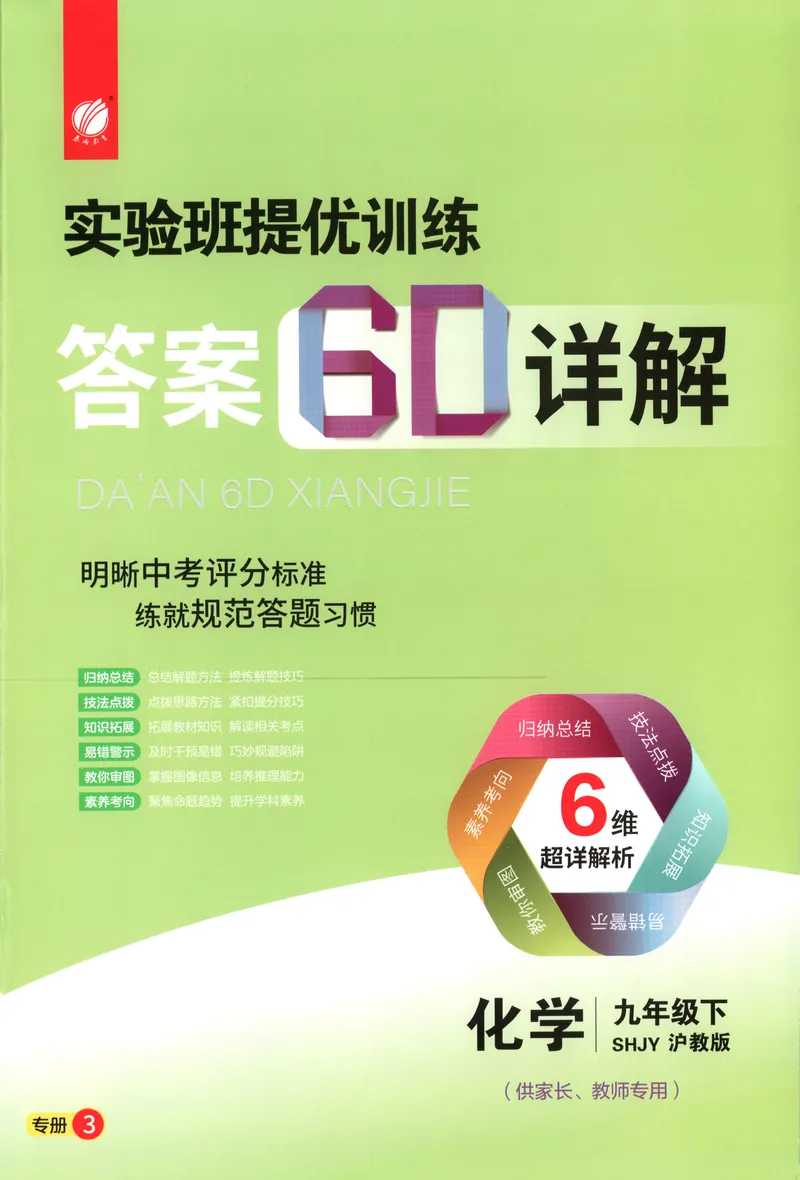 《2025《实验班提优训练》化学9下答案(沪教)_初中全科目同步习题+精品试卷（7-9年级）_25秋初中化学《同步习题+精品试卷》_初中化学（沪教版）试卷_《实验班提优训练》》第1页预览