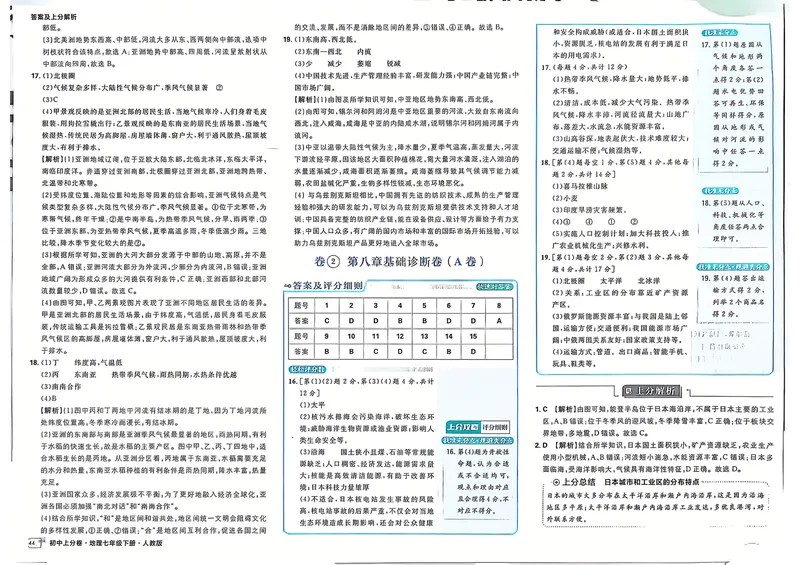 《2025上分卷初一地理下答案_初中全科目同步习题+精品试卷（7-9年级）_25秋初中地理《同步习题+精品试卷》_《初中上分卷》2025秋_2025版》第4页预览