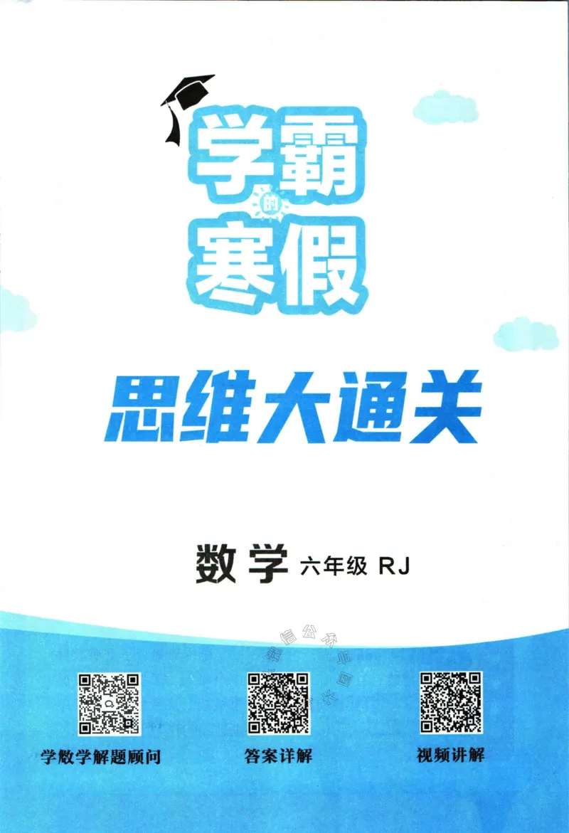 《006.24春人教版数学学霸寒假思维大通关六年级（有答案）_小学1-6年级全科全套_1-6年级全科下册_六年级_其他补充资料_寒假衔接资料》第2页预览